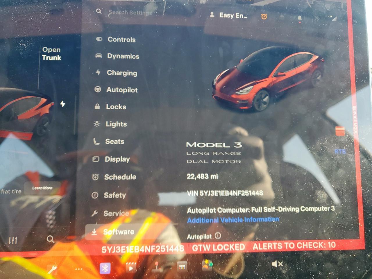 2022 TESLA MODEL 3  VIN:5YJ3E1EB4NF251448