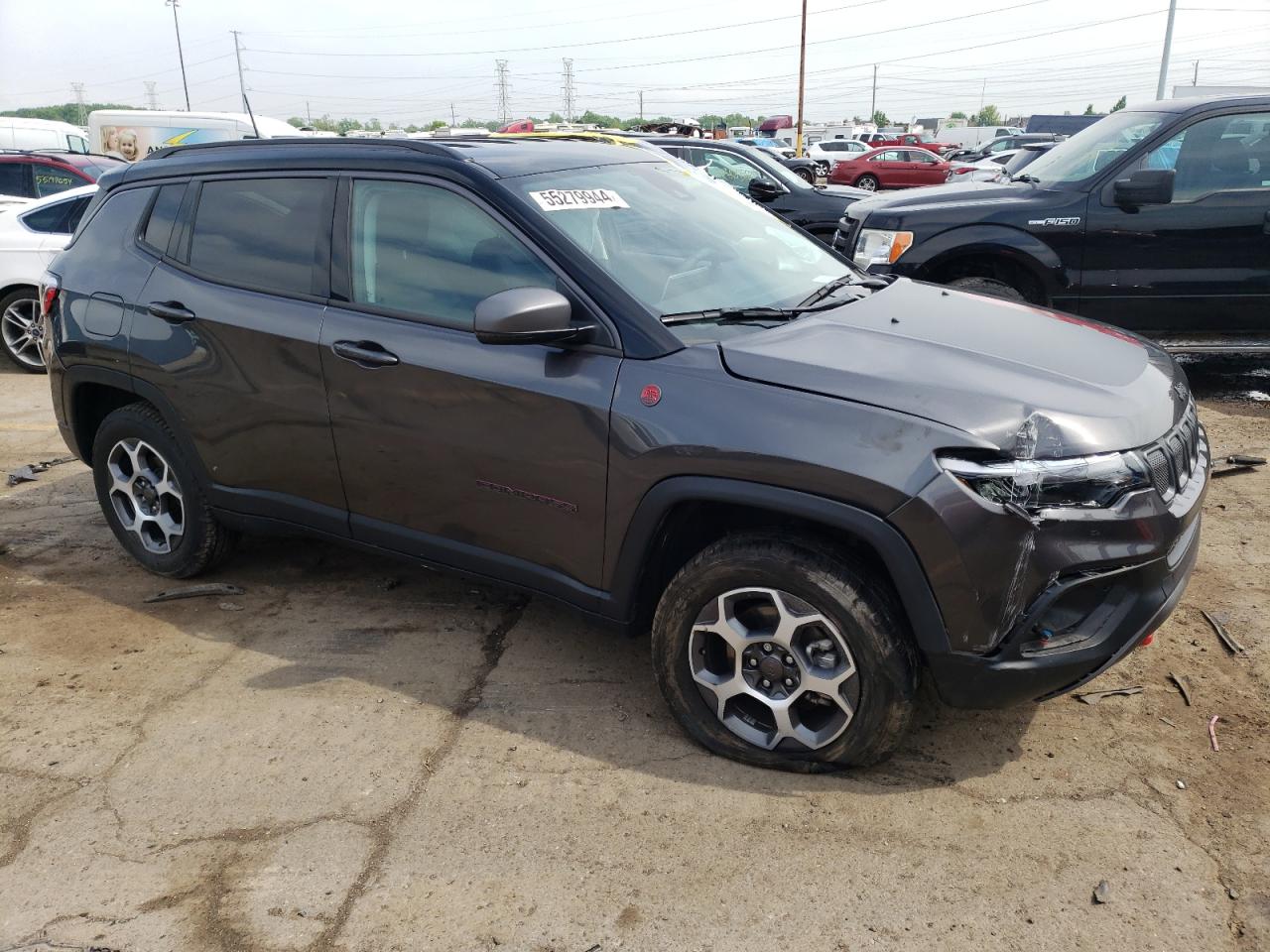 2022 JEEP COMPASS TRAILHAWK VIN:3C4NJDDB3NT192322