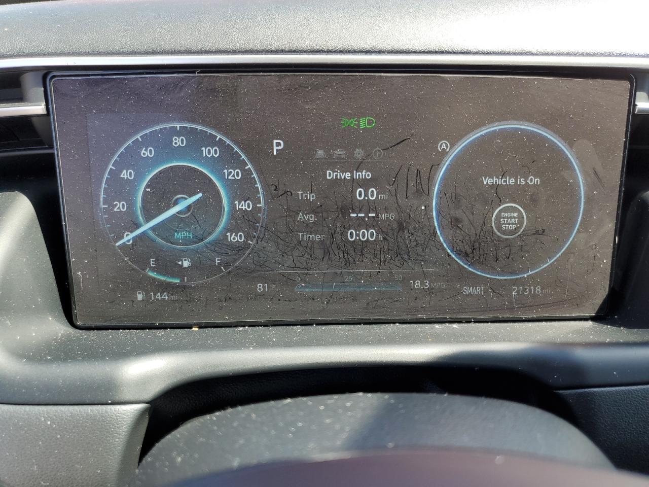 2022 HYUNDAI TUCSON SEL VIN:5NMJFCAE4NH106649