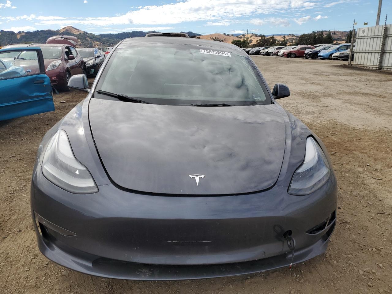 2022 TESLA MODEL 3  VIN:5YJ3E1EB3NF136274