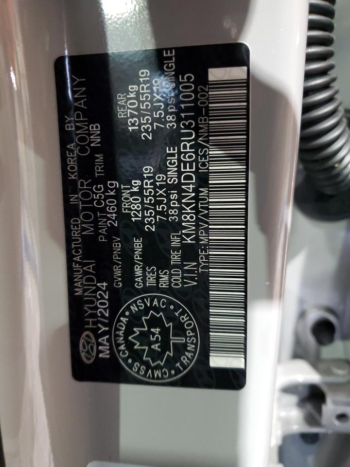 2024 HYUNDAI IONIQ 5 SEL VIN:KM8KN4DE6RU311005