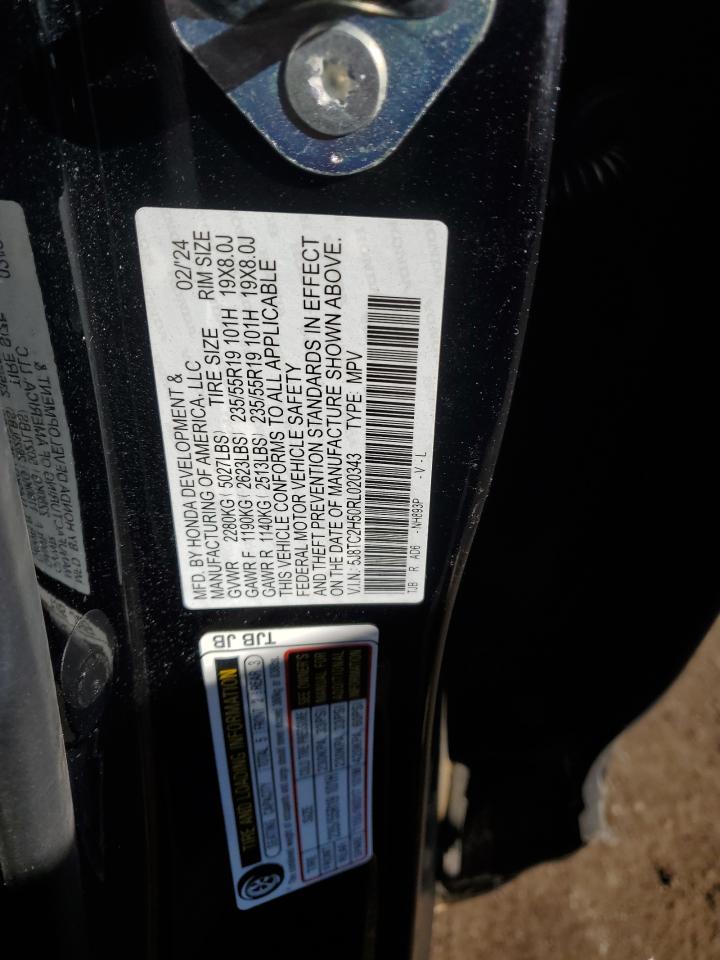 2024 ACURA RDX TECHNOLOGY VIN:5J8TC2H50RL020343