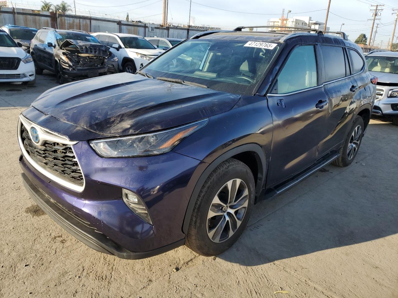 2023 TOYOTA HIGHLANDER HYBRID XLE VIN:5TDKARAH7PS521027