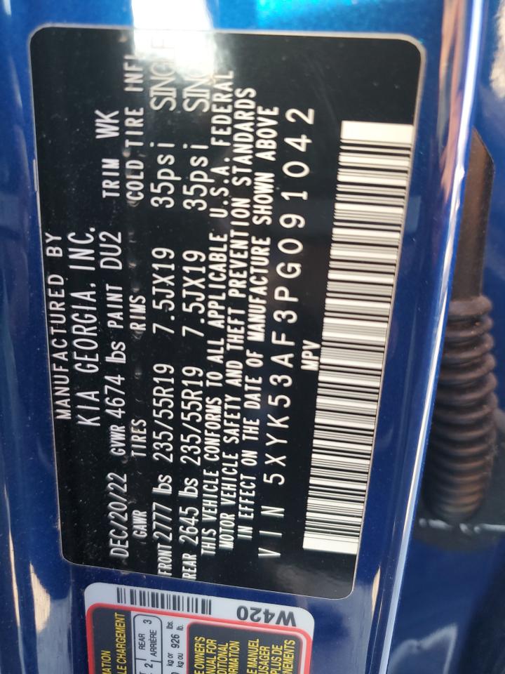 2023 KIA SPORTAGE SX PRESTIGE VIN:5XYK53AF3PG091042