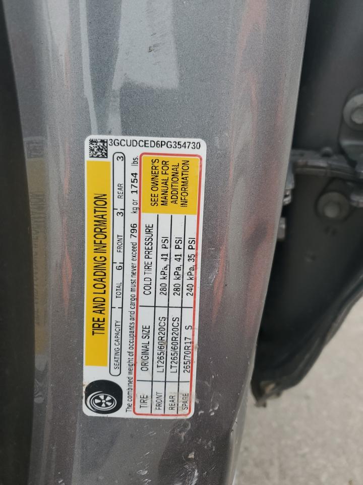 2023 CHEVROLET SILVERADO K1500 TRAIL BOSS CUSTOM VIN:3GCUDCED6PG354730