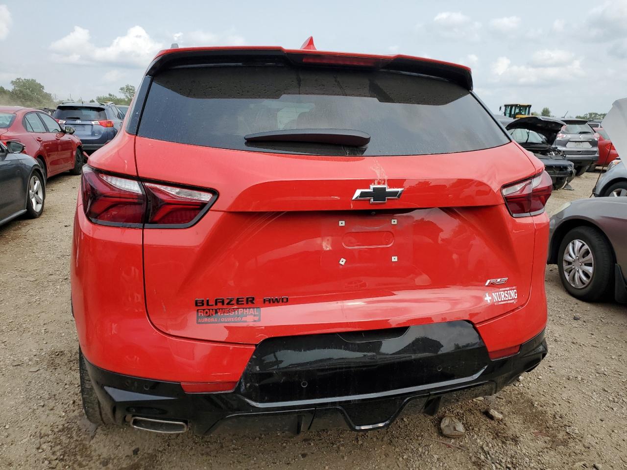 2022 CHEVROLET BLAZER RS VIN:3GNKBKRS7NS130643