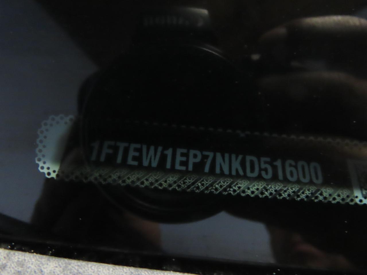 2022 FORD F150 SUPERCREW VIN:1FTEW1EP7NKD51600