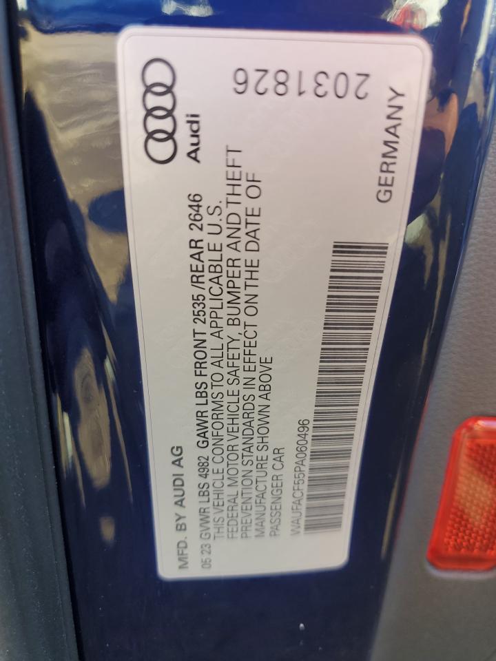 2023 AUDI A5 PREMIUM PLUS 45 VIN:WAUFACF55PA060496