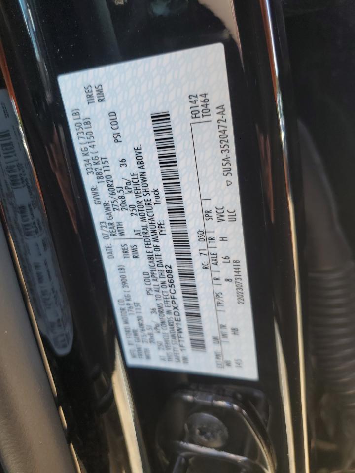 2023 FORD F150 SUPERCREW VIN:KM8J33AL6KU943619