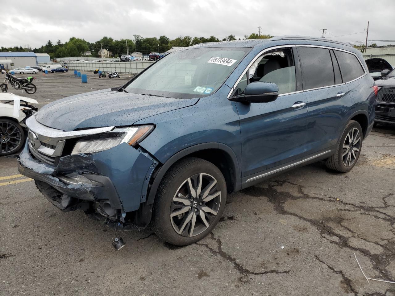 2022 HONDA PILOT TOURING VIN:5FNYF6H93NB002759