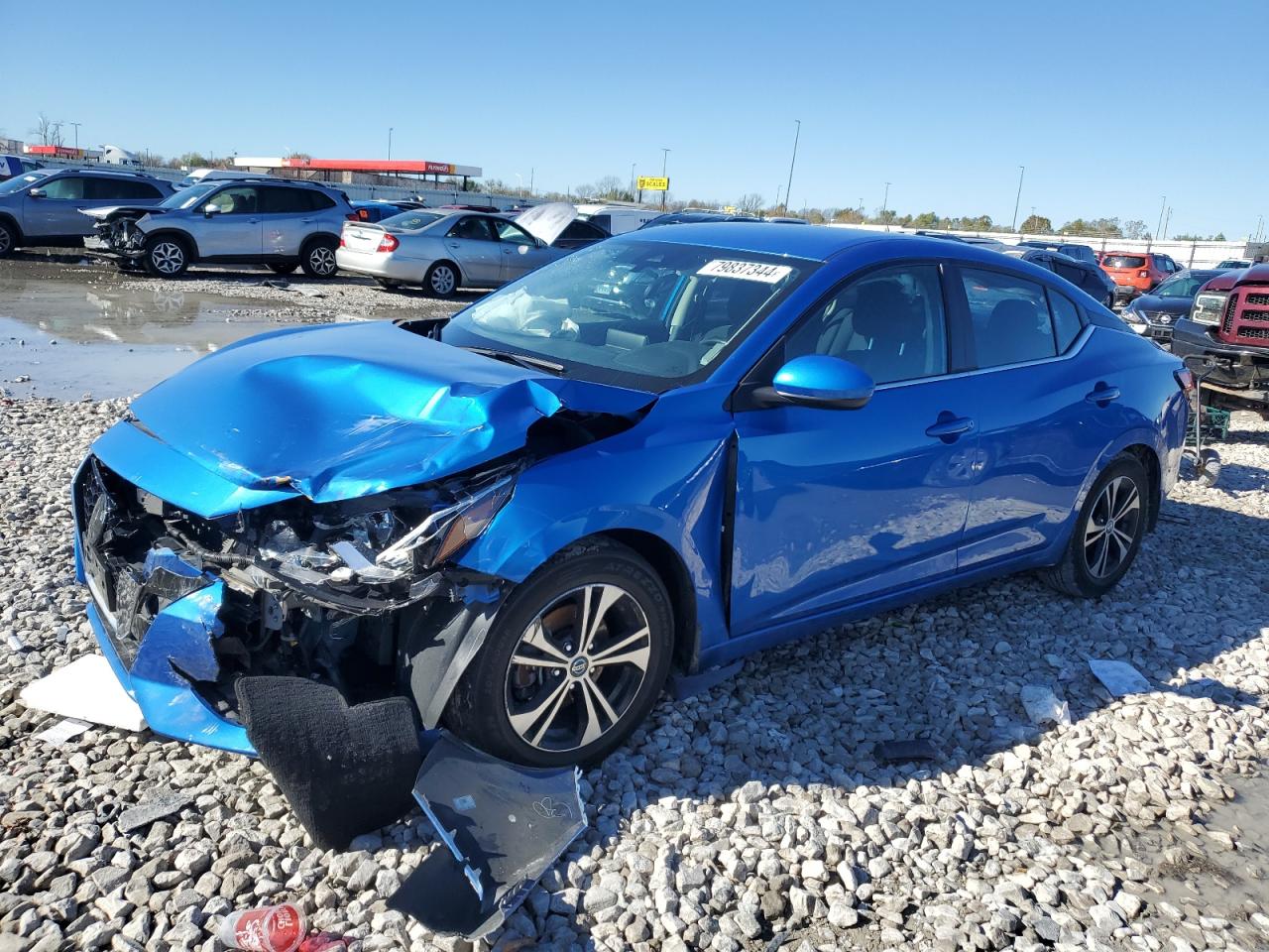 2022 NISSAN SENTRA SV VIN:3N1AB8CV9NY297063