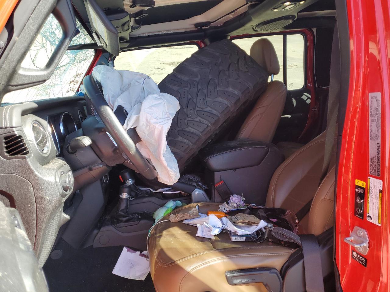 2022 JEEP GLADIATOR OVERLAND VIN:1C6HJTFG2NL135841