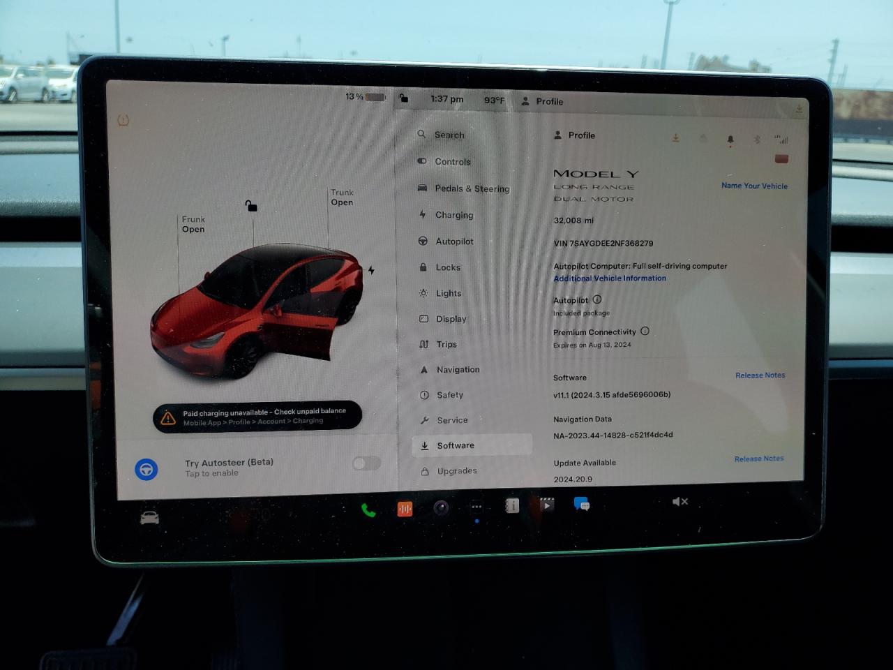 2022 TESLA MODEL Y  VIN:7SAYGDEE2NF368279