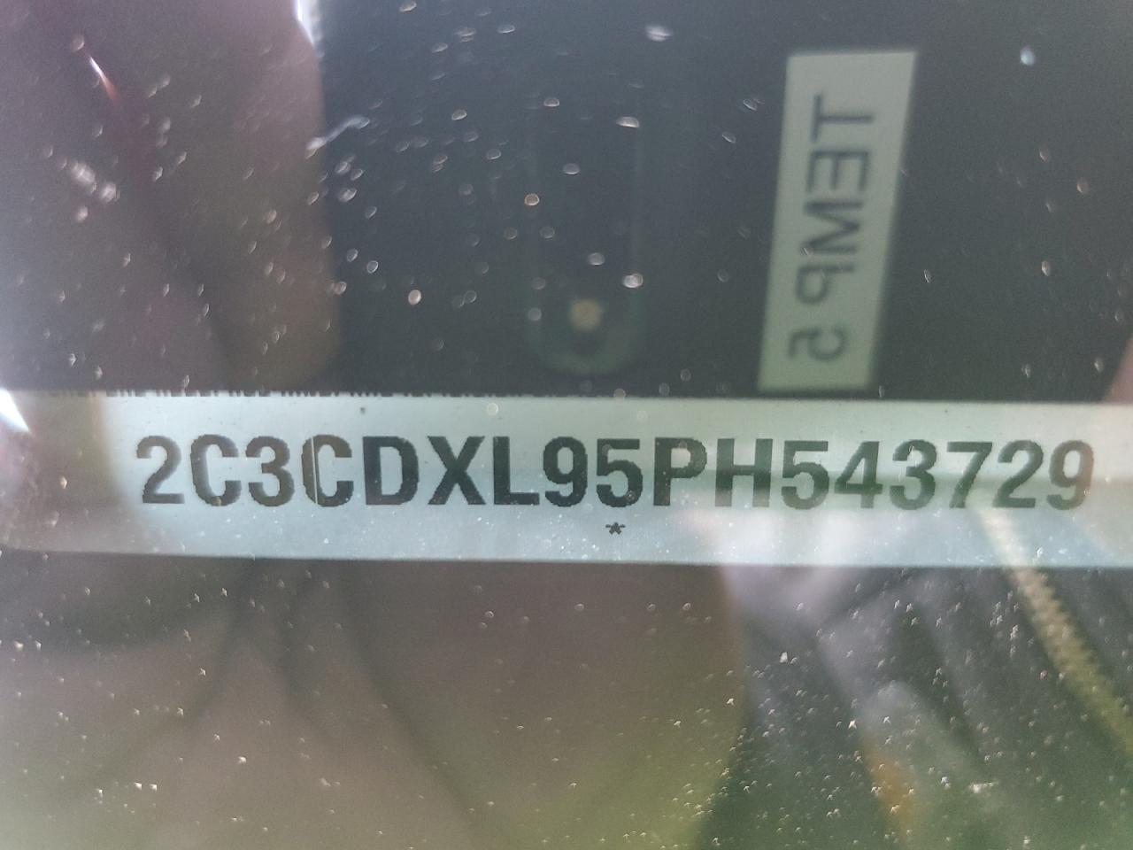 2023 DODGE CHARGER SRT HELLCAT VIN:2C3CDXL95PH543729