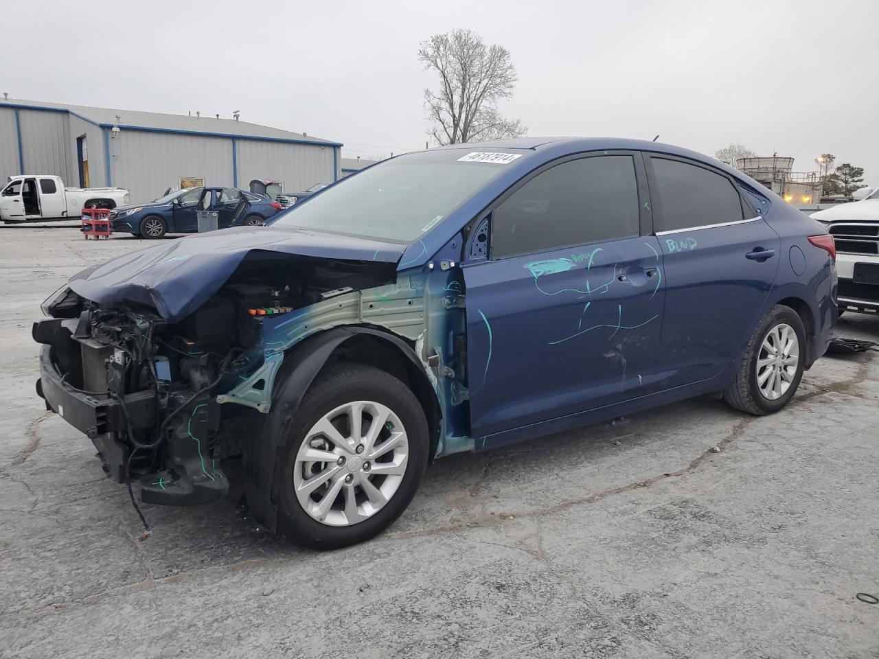 2022 HYUNDAI ACCENT SE VIN:3KPC24A68NE166198
