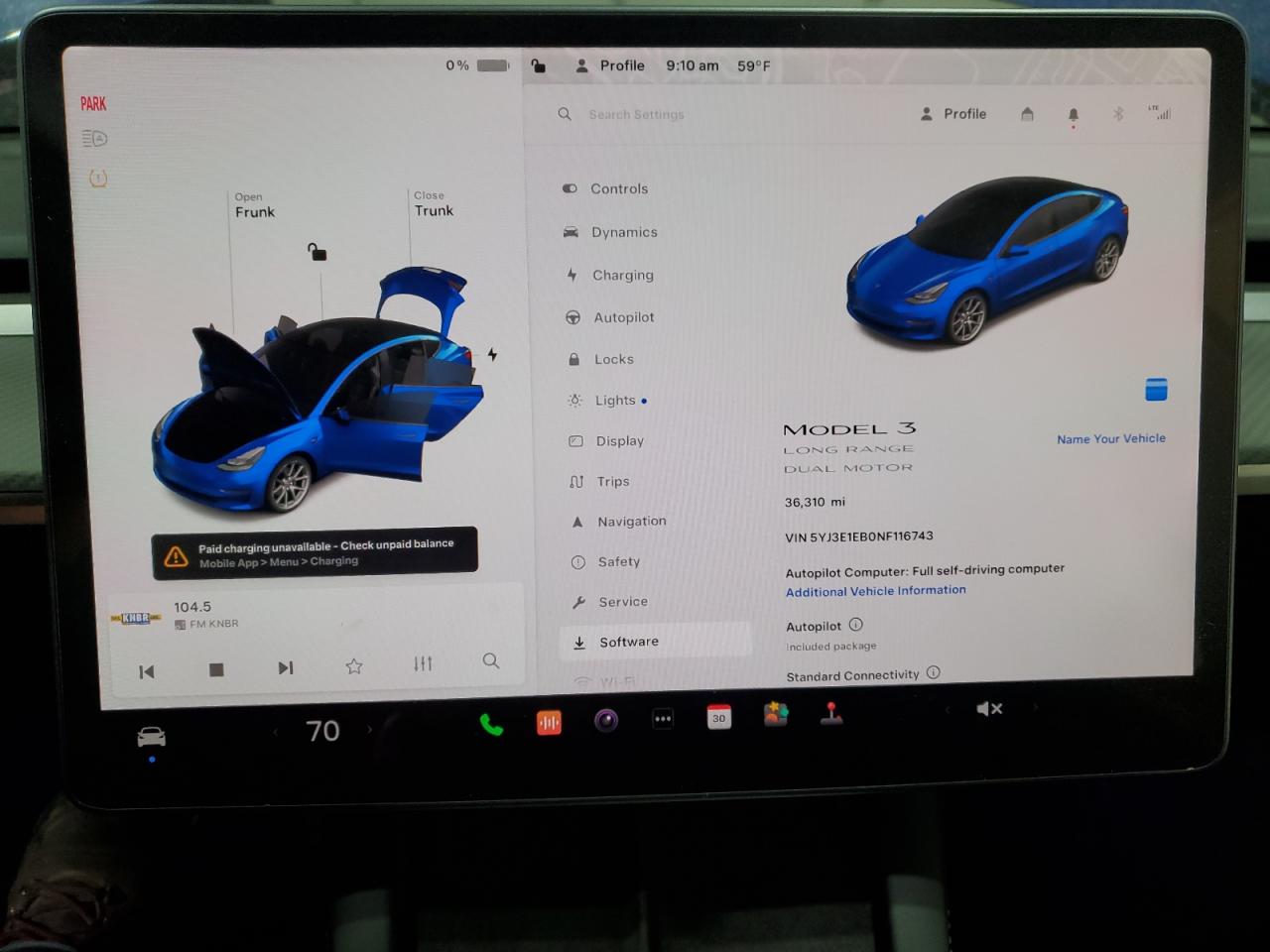2022 TESLA MODEL 3  VIN:5YJ3E1EB0NF116743