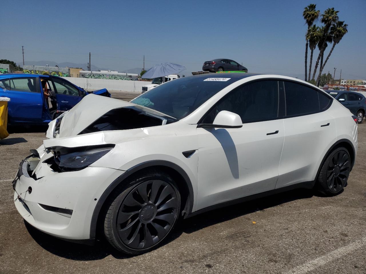 2022 TESLA MODEL Y  VIN:7SAYGDEF2NF488253