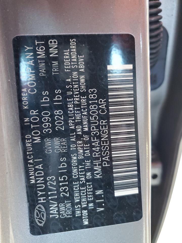 2023 HYUNDAI ELANTRA N LINE VIN:KMHLR4AF3PU508183