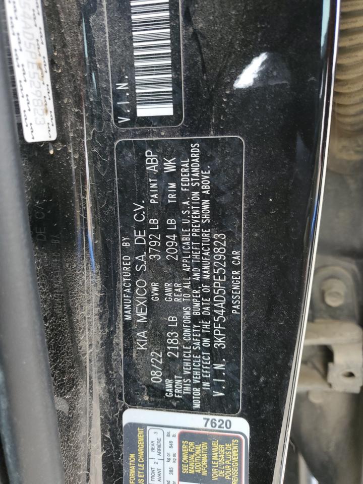 2023 KIA FORTE GT LINE VIN:3KPF54AD5PE529823