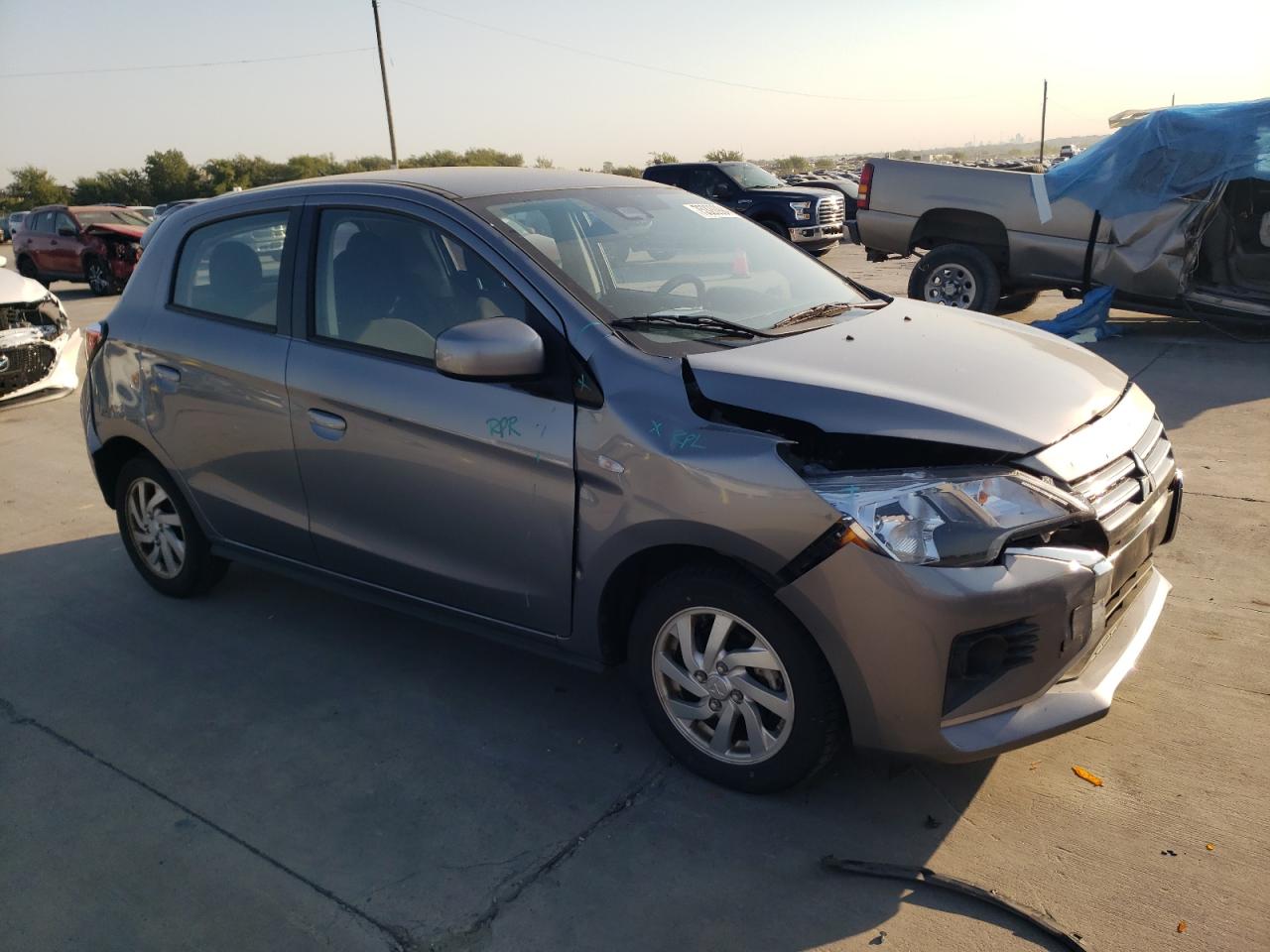2022 MITSUBISHI MIRAGE ES VIN:ML32AUHJ7NH009302
