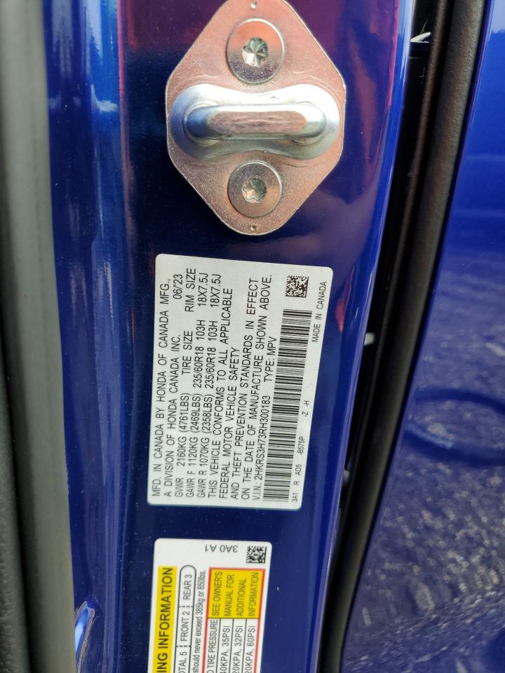2024 HONDA CR-V EXL VIN:2HKRS3H73RH300183