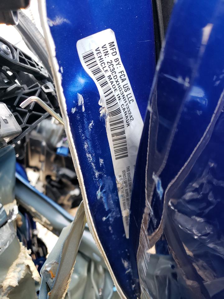 2022 DODGE CHARGER GT VIN:2C3CDXHG3NH133242