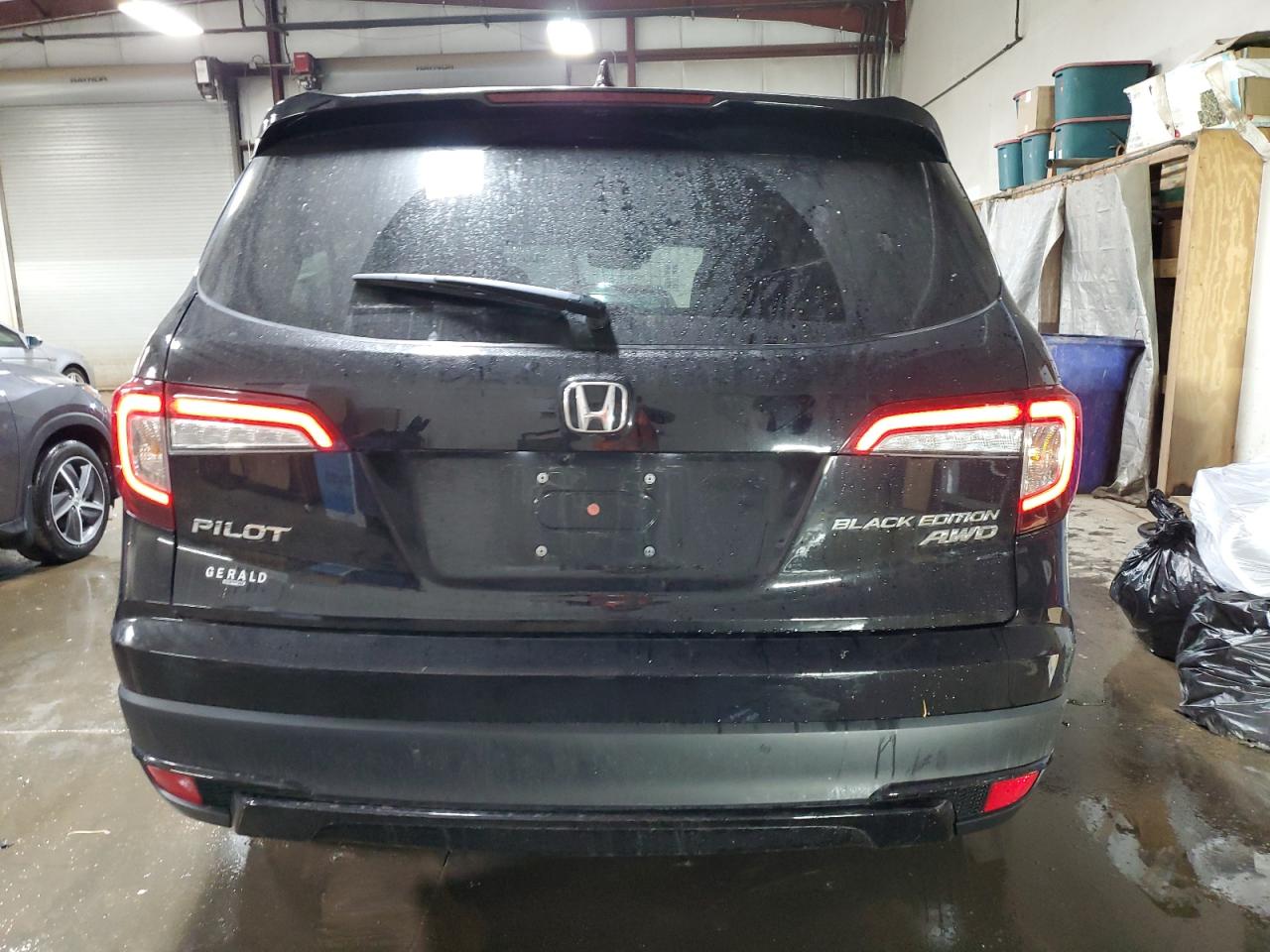 2022 HONDA PILOT BLACK VIN:5FNYF6H76NB078636