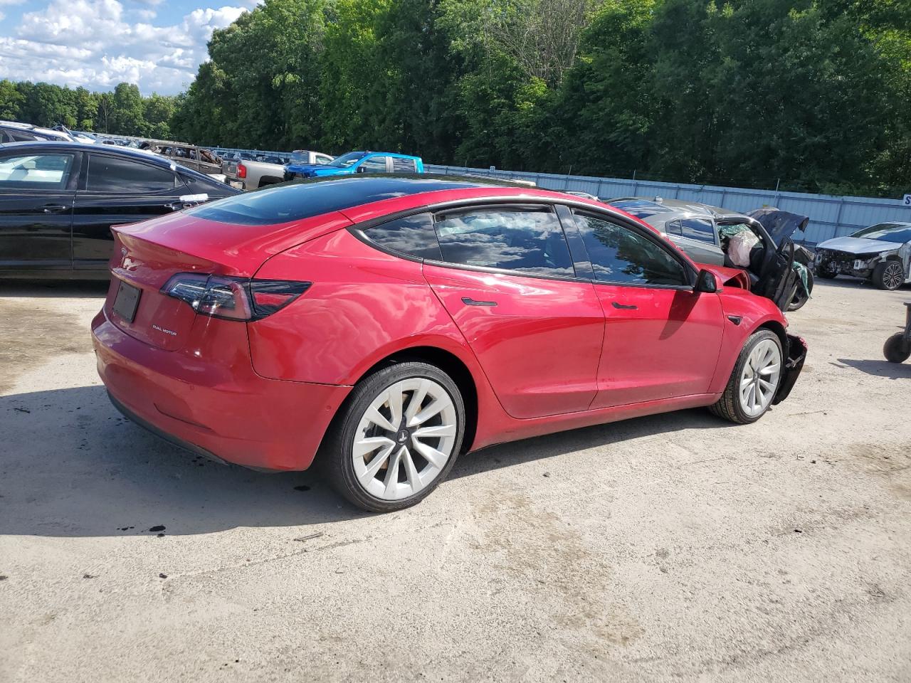 2022 TESLA MODEL 3  VIN:5YJ3E1EB8NF186538