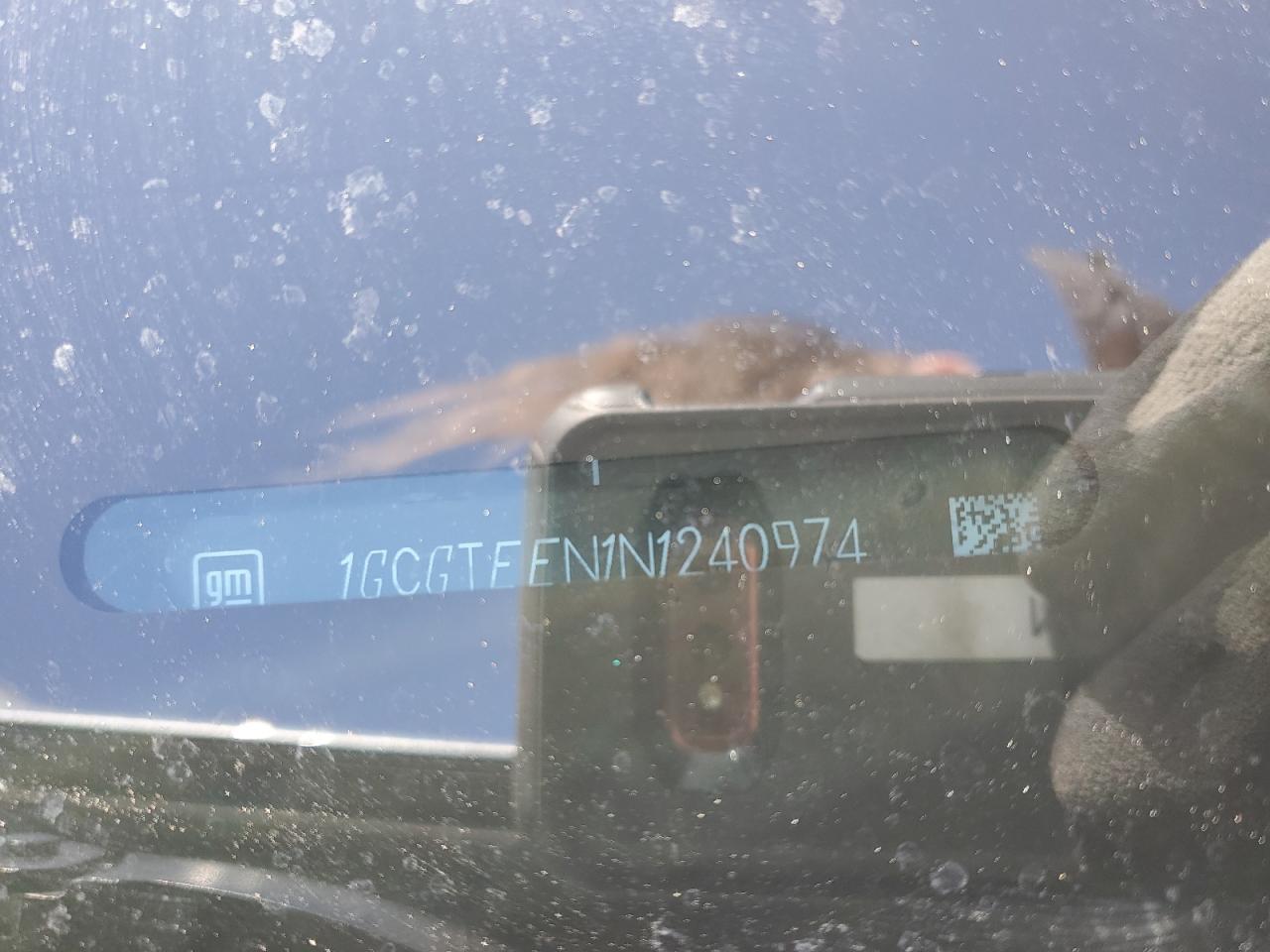 2022 CHEVROLET COLORADO ZR2 VIN:1GCGTEEN1N1240974