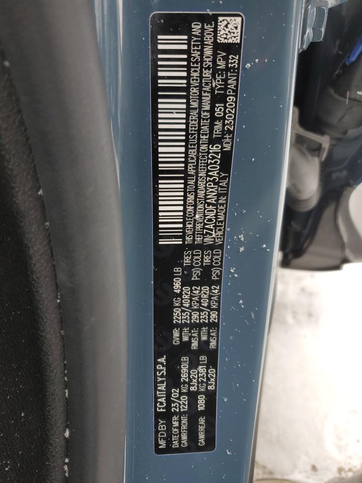 2023 DODGE HORNET GT VIN:ZACNDFANXP3A03216