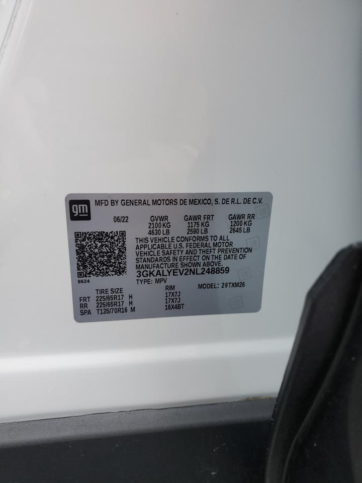 2022 GMC TERRAIN AT4 VIN:3GKALYEV2NL248859