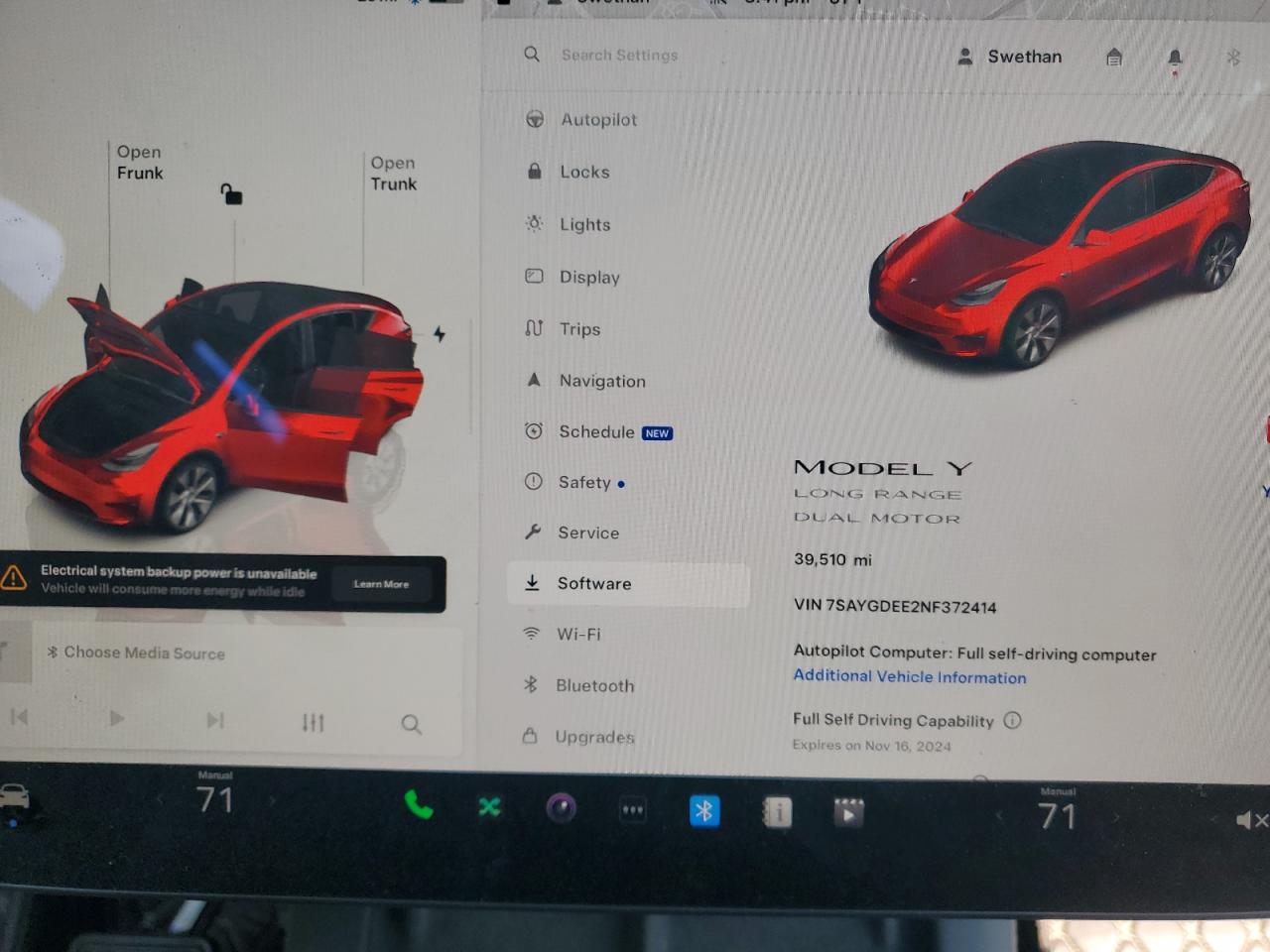 2022 TESLA MODEL Y  VIN:7SAYGDEE2NF372414