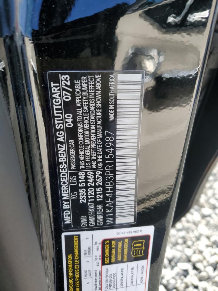 2023 MERCEDES-BENZ C 300 4MATIC VIN:W1KAF4HB3PR154987