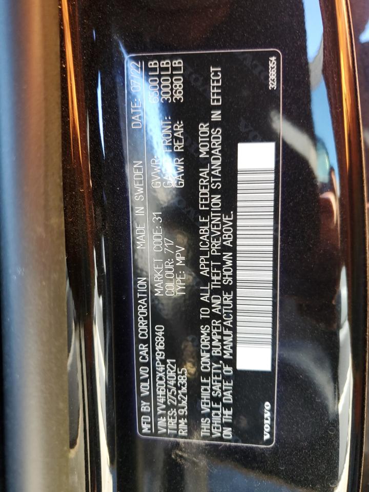 2023 VOLVO XC90 ULTIMATE VIN:YV4H60CX4P1916840