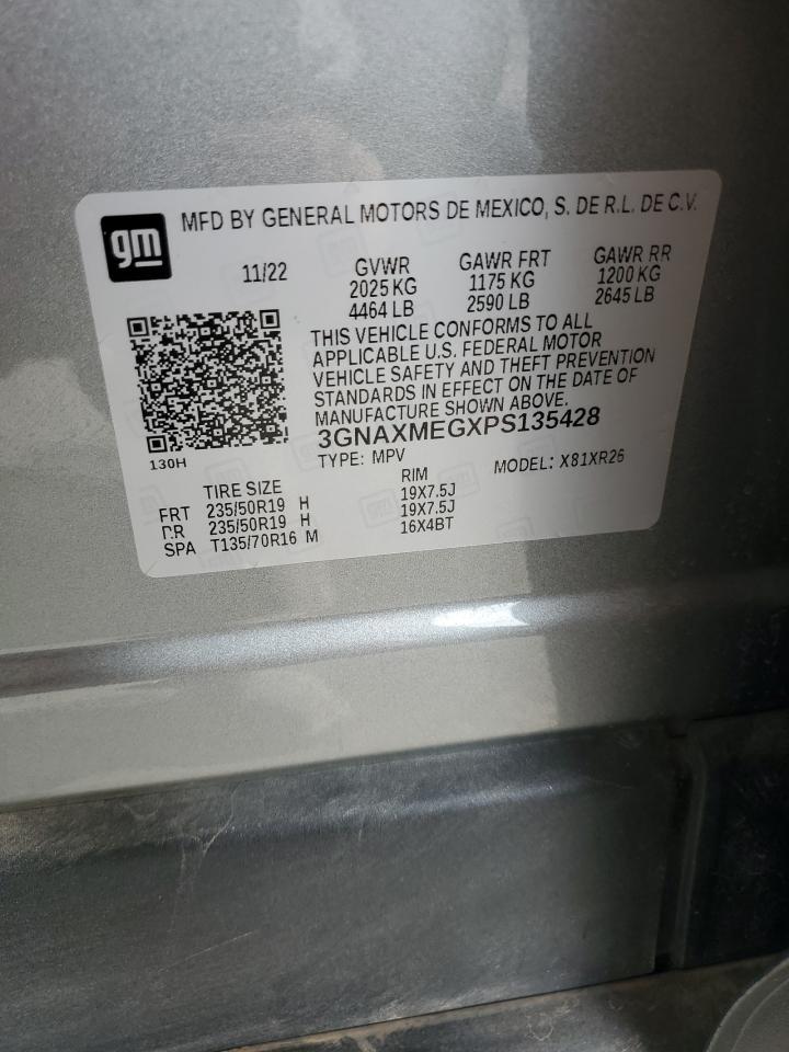 2023 CHEVROLET EQUINOX RS VIN:3GNAXMEGXPS135428