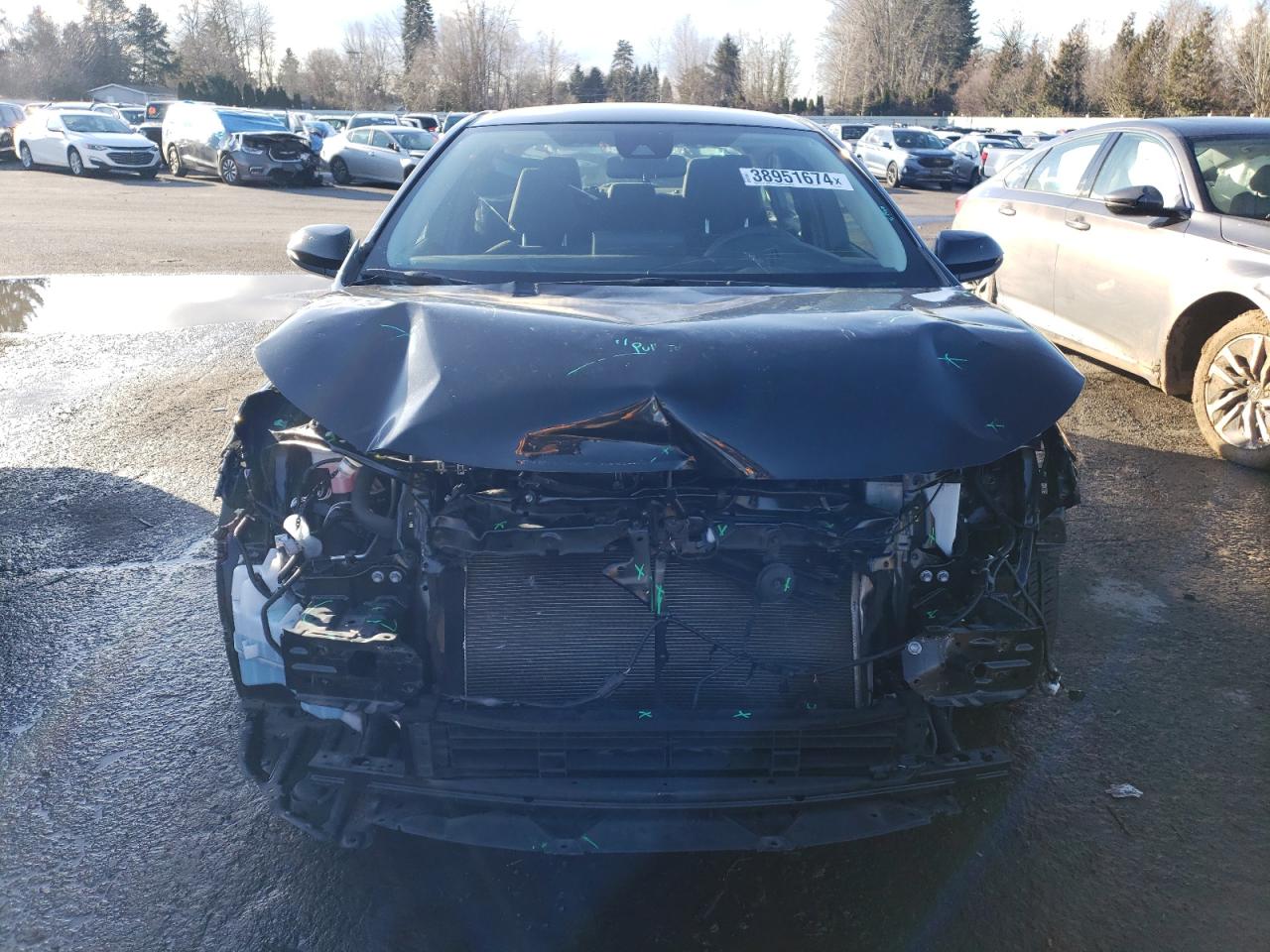 2022 TOYOTA COROLLA LE VIN:JTDEAMDE7NJ043753