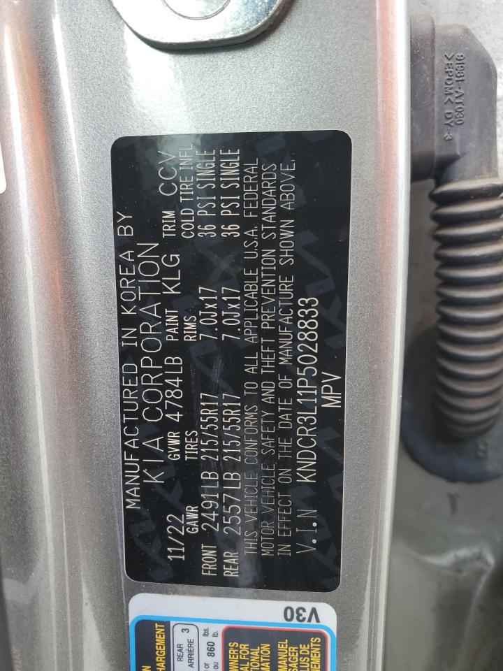 2023 KIA NIRO WIND VIN:KNDCR3L11P5028833