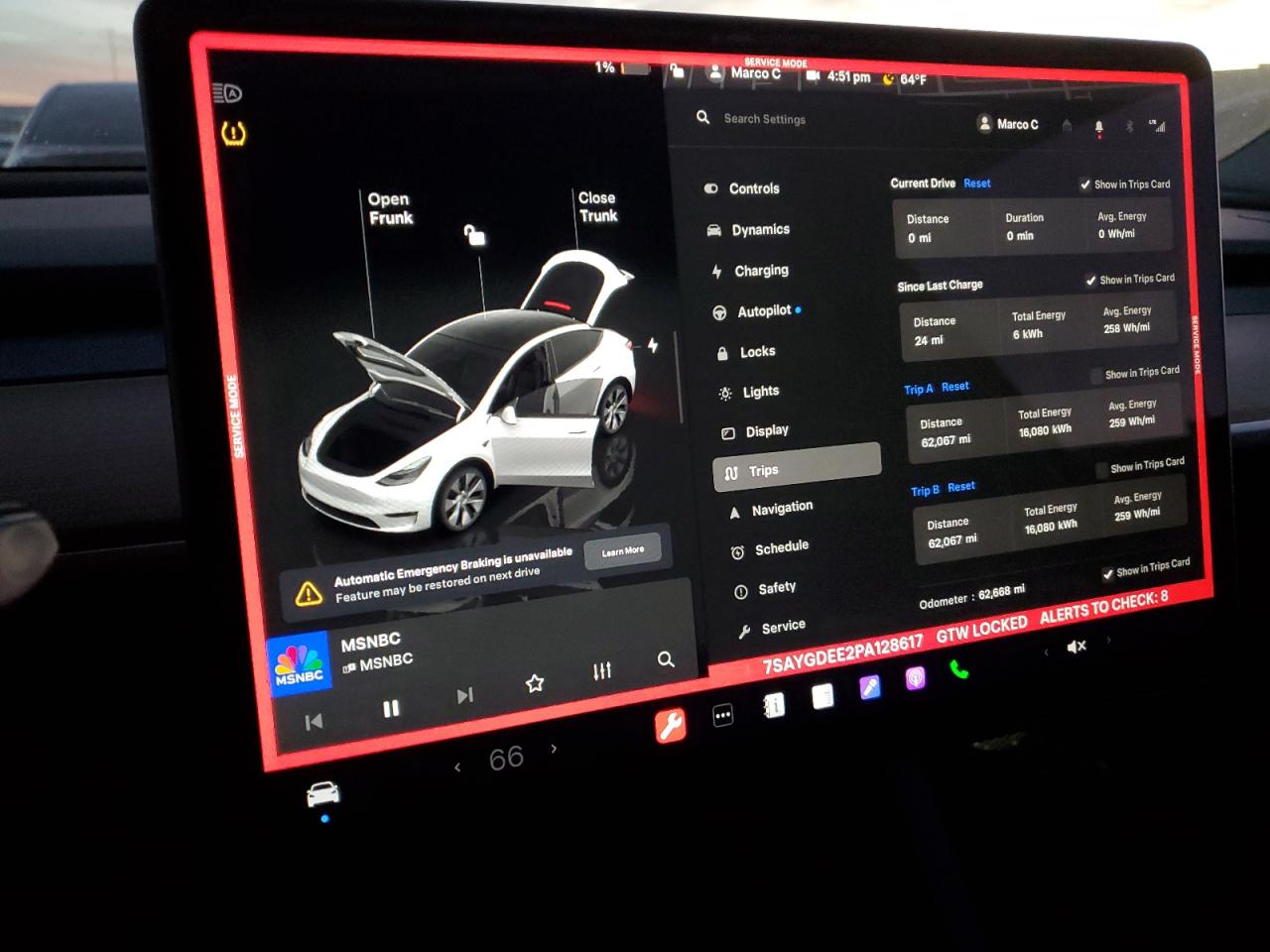 2023 TESLA MODEL Y  VIN:7SAYGDEE2PA128617