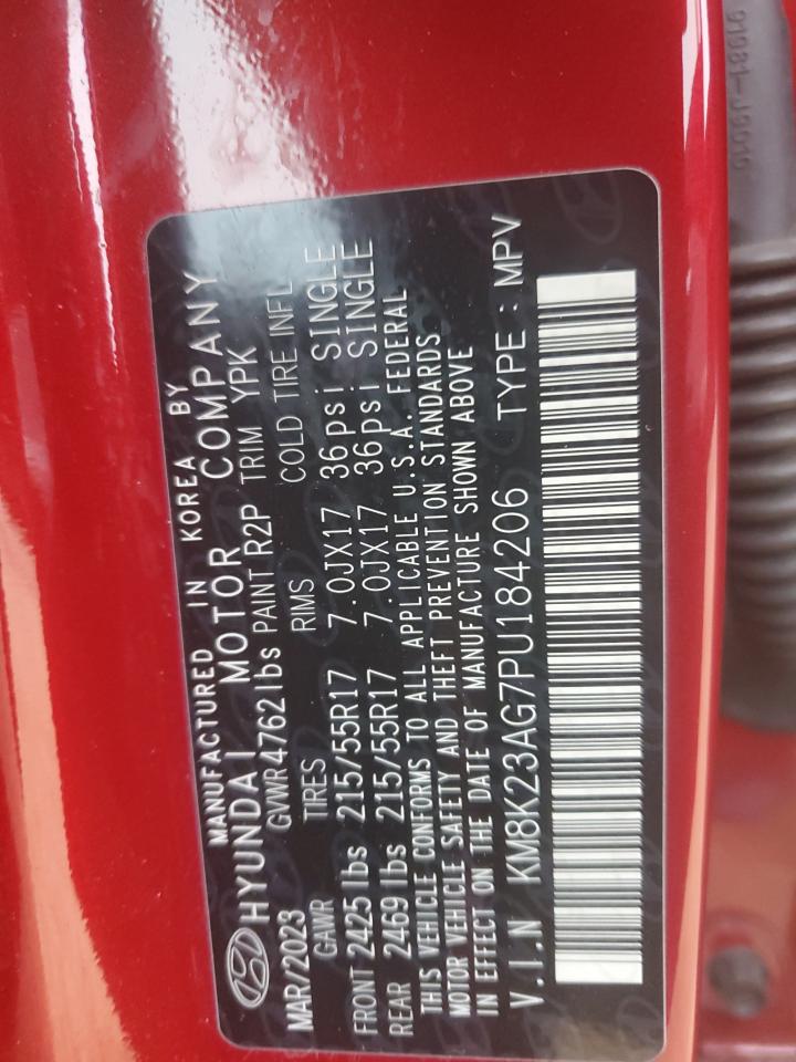 2023 HYUNDAI KONA SE VIN:KM8K23AG7PU184206