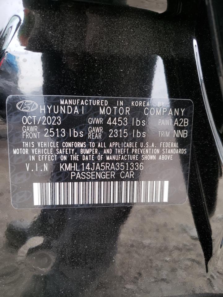 2024 HYUNDAI SONATA SEL VIN:KMHL14JA5RA351336