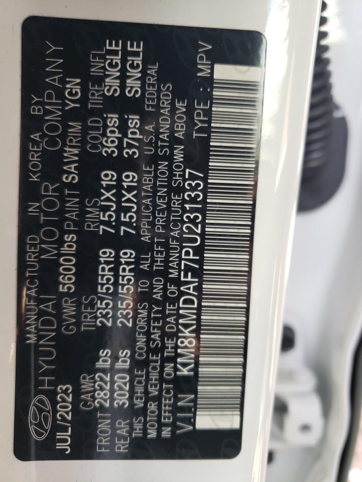 2023 HYUNDAI IONIQ 5 SE VIN:KM8KMDAF7PU231337