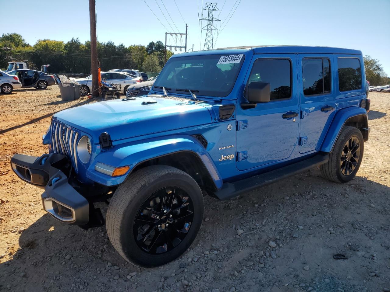 2022 JEEP WRANGLER UNLIMITED SAHARA 4XE VIN:1C4JJXP67NW230126