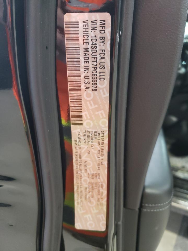 2023 DODGE DURANGO PURSUIT VIN:1C4SDJFT7PC655978