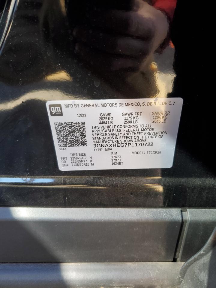 2023 CHEVROLET EQUINOX LS VIN:3GNAXHEG7PL170722