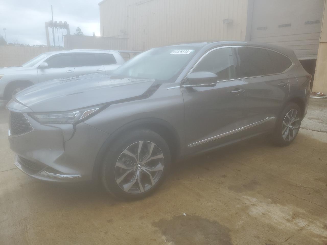 2022 ACURA MDX TECHNOLOGY VIN:5J8YD9H40NL006276