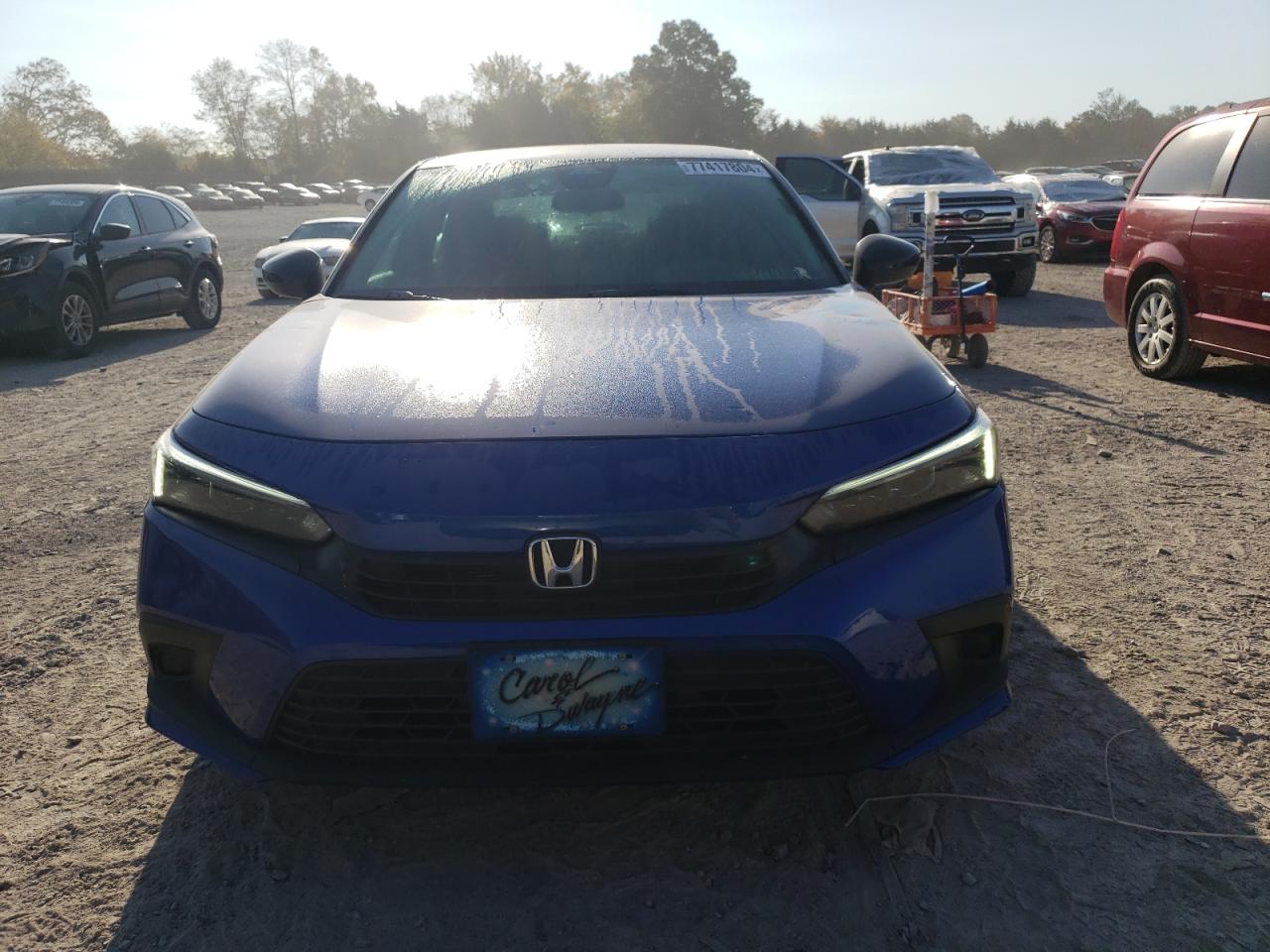 2022 HONDA CIVIC SPORT VIN:2HGFE2F54NH557346