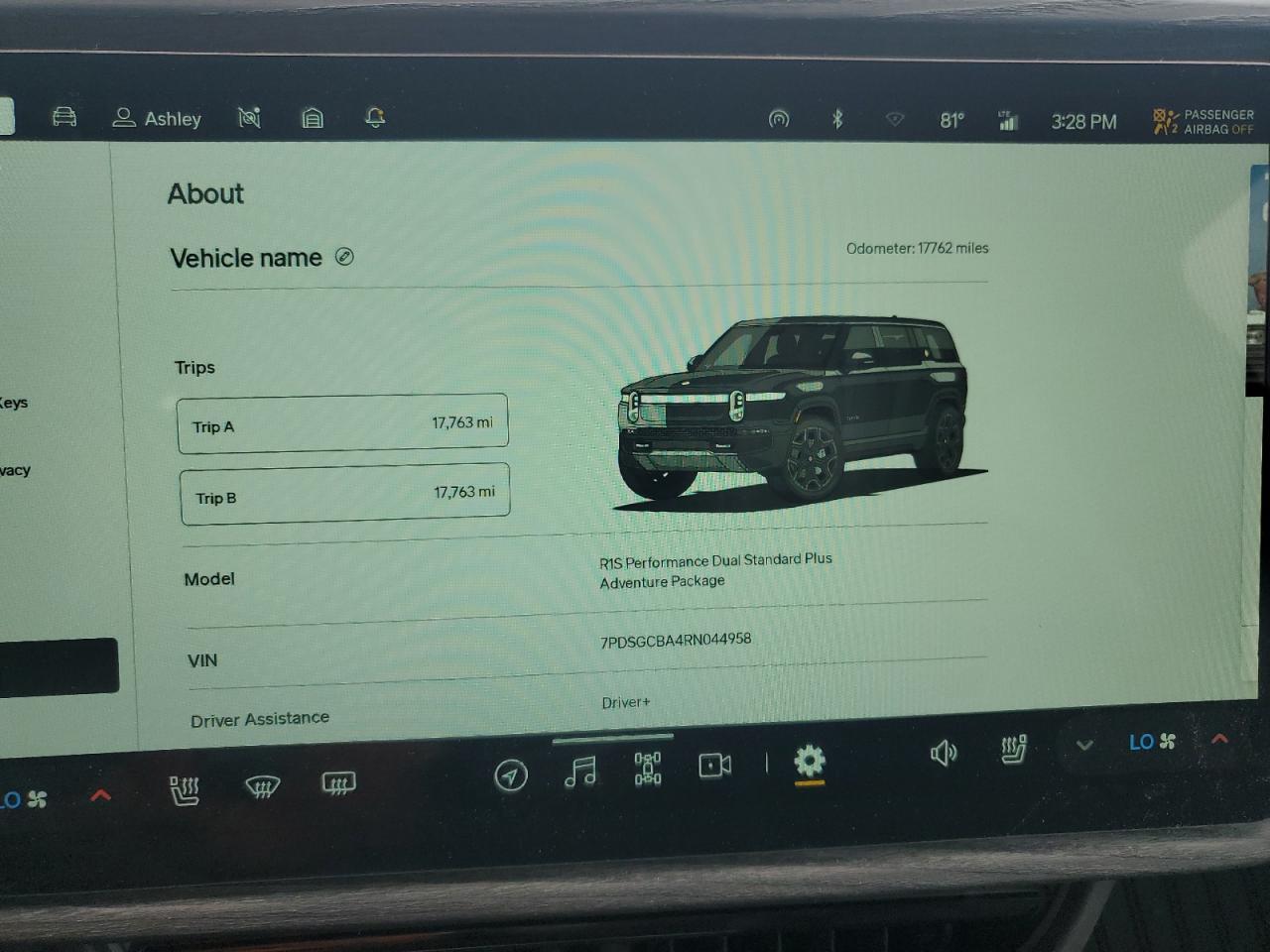 2024 RIVIAN R1S ADVENTURE VIN:7PDSGCBA4RN044958