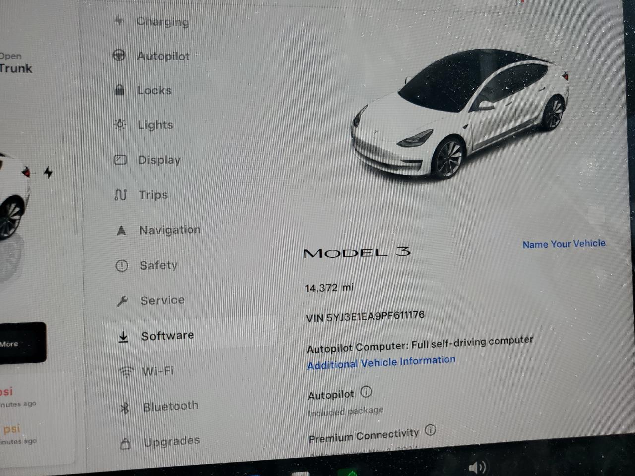 2023 TESLA MODEL 3  VIN:5YJ3E1EA9PF611176