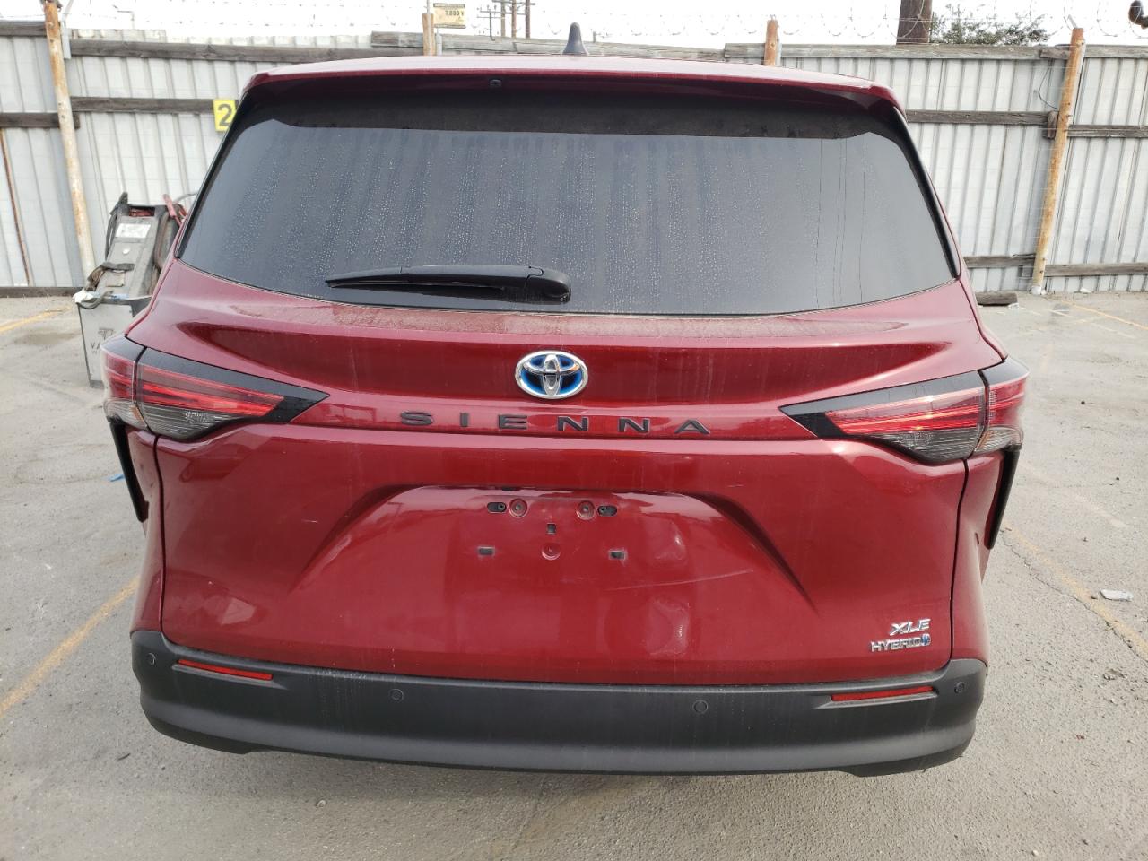 2022 TOYOTA SIENNA XLE VIN:5TDYRKEC6NS085325