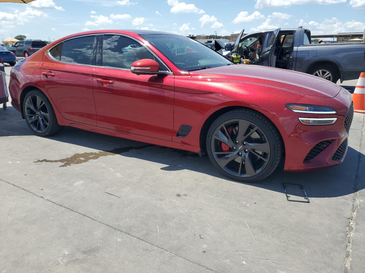 2022 GENESIS G70 BASE VIN:KMTG54TE8NU083354